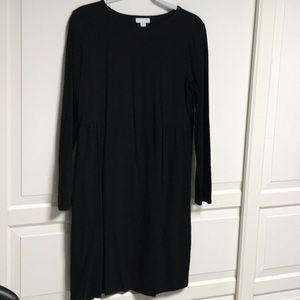 J. Jill Black Long Sleeve Dress